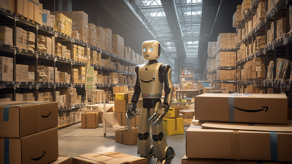 Amazon warehouse robot