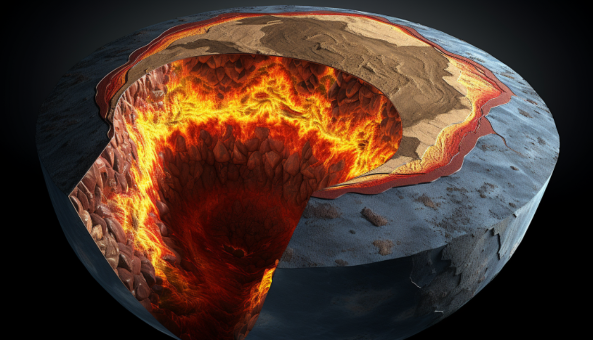 Inside earth image
