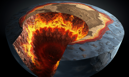 Inside earth image